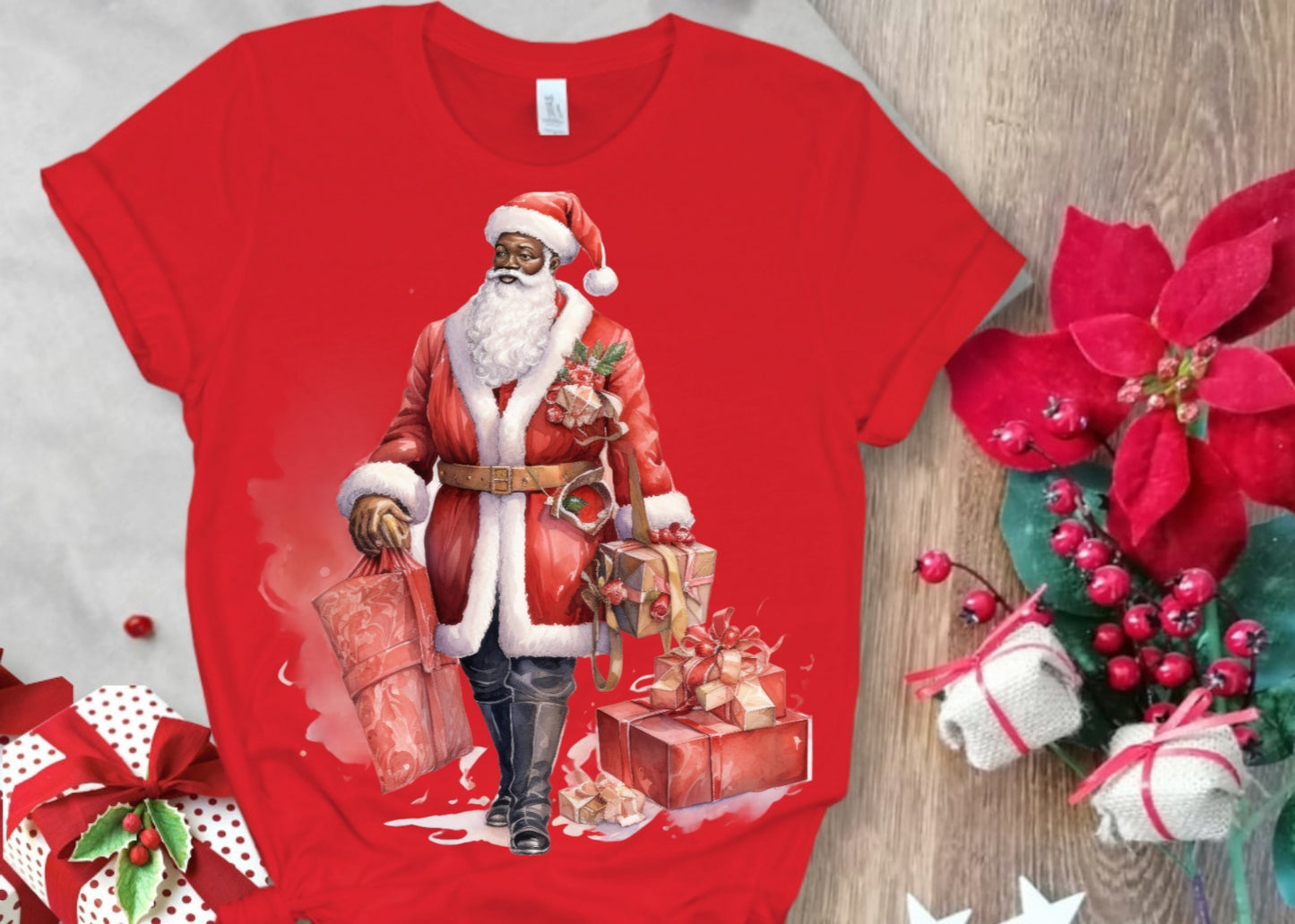 Christmas Santa Sublimation/DTF T-Shirt Images Bundle