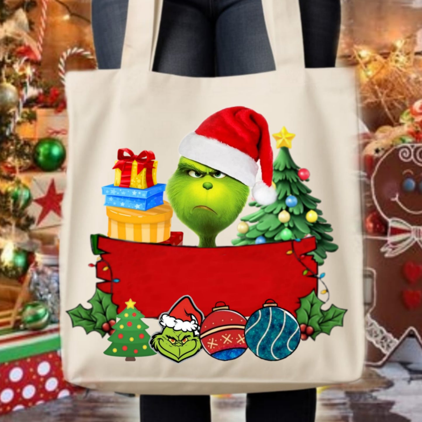 Christmas Grouch Tote Images Bundle