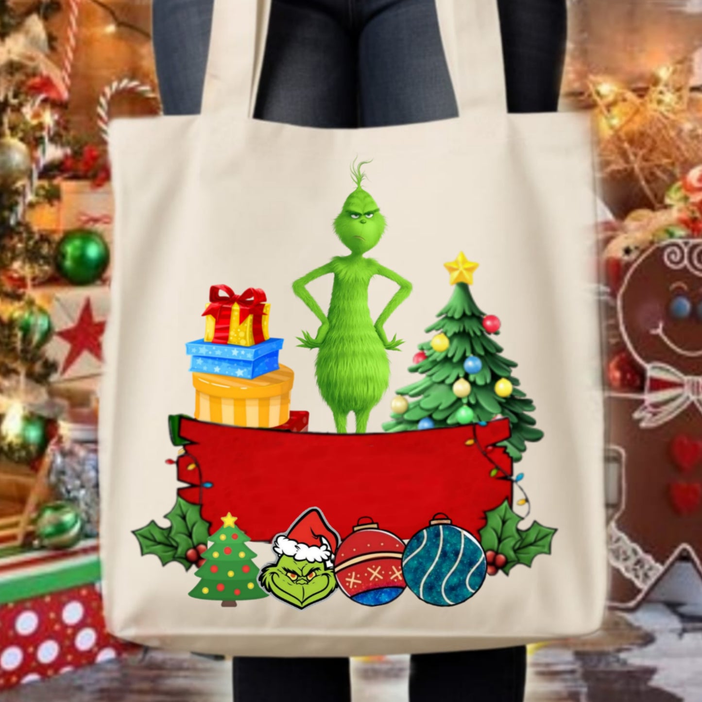 Christmas Grouch Tote Images Bundle