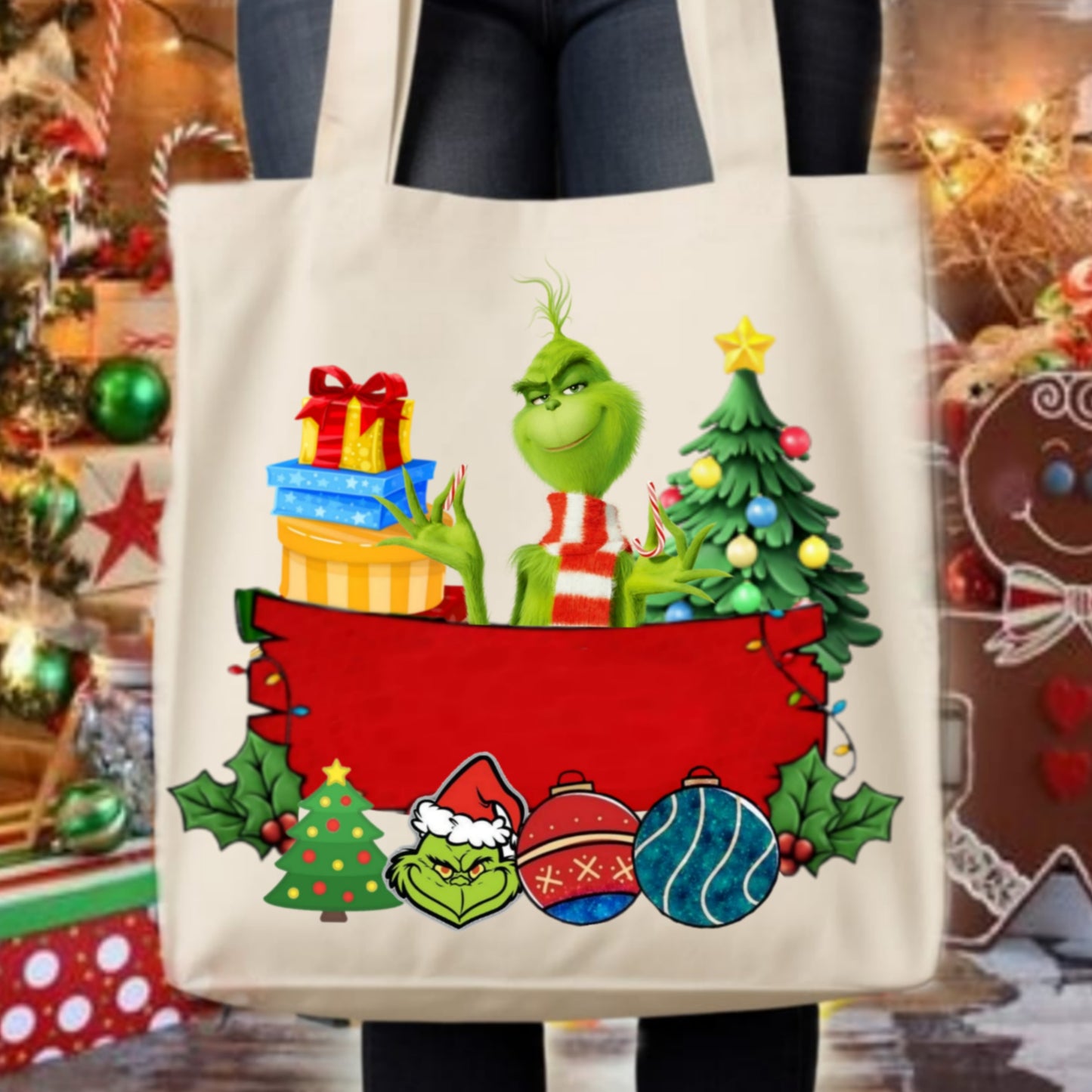 Christmas Grouch Tote Images Bundle