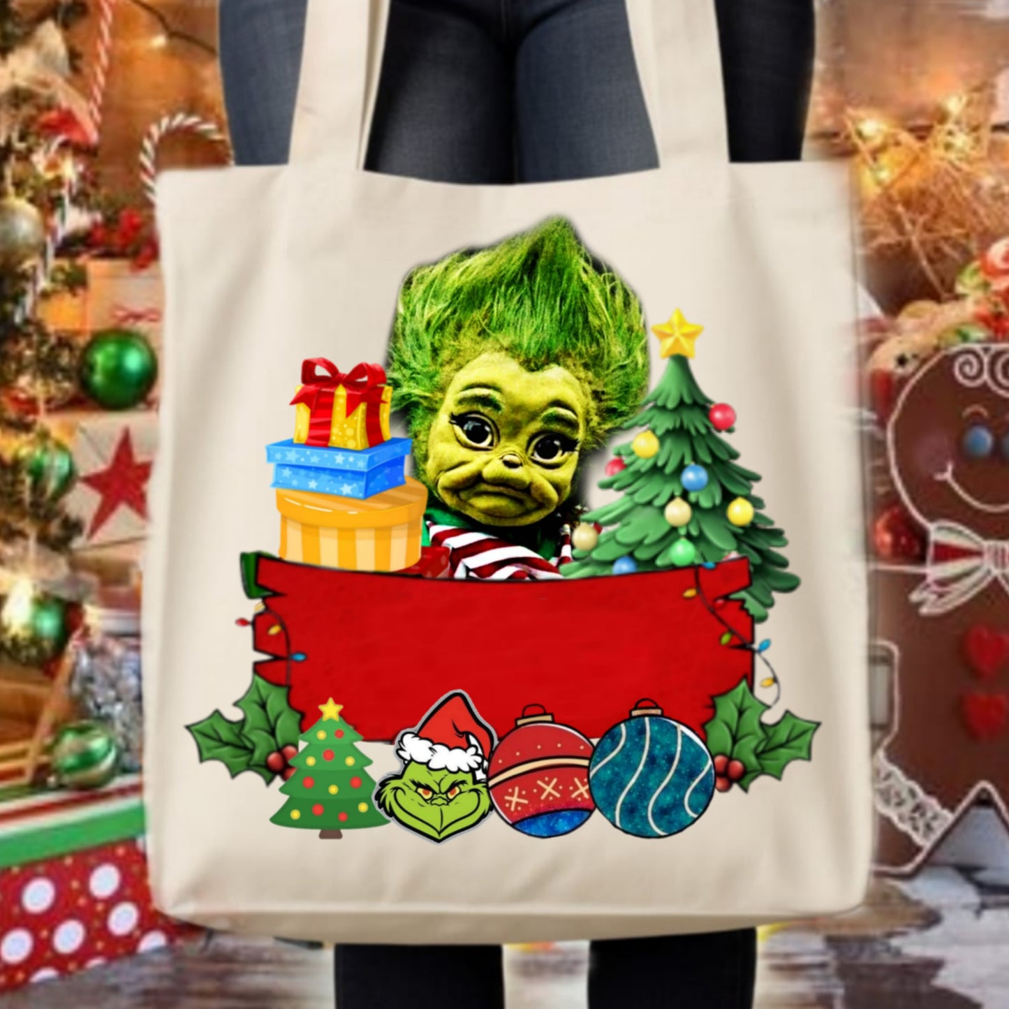 Christmas Grouch Tote Images Bundle