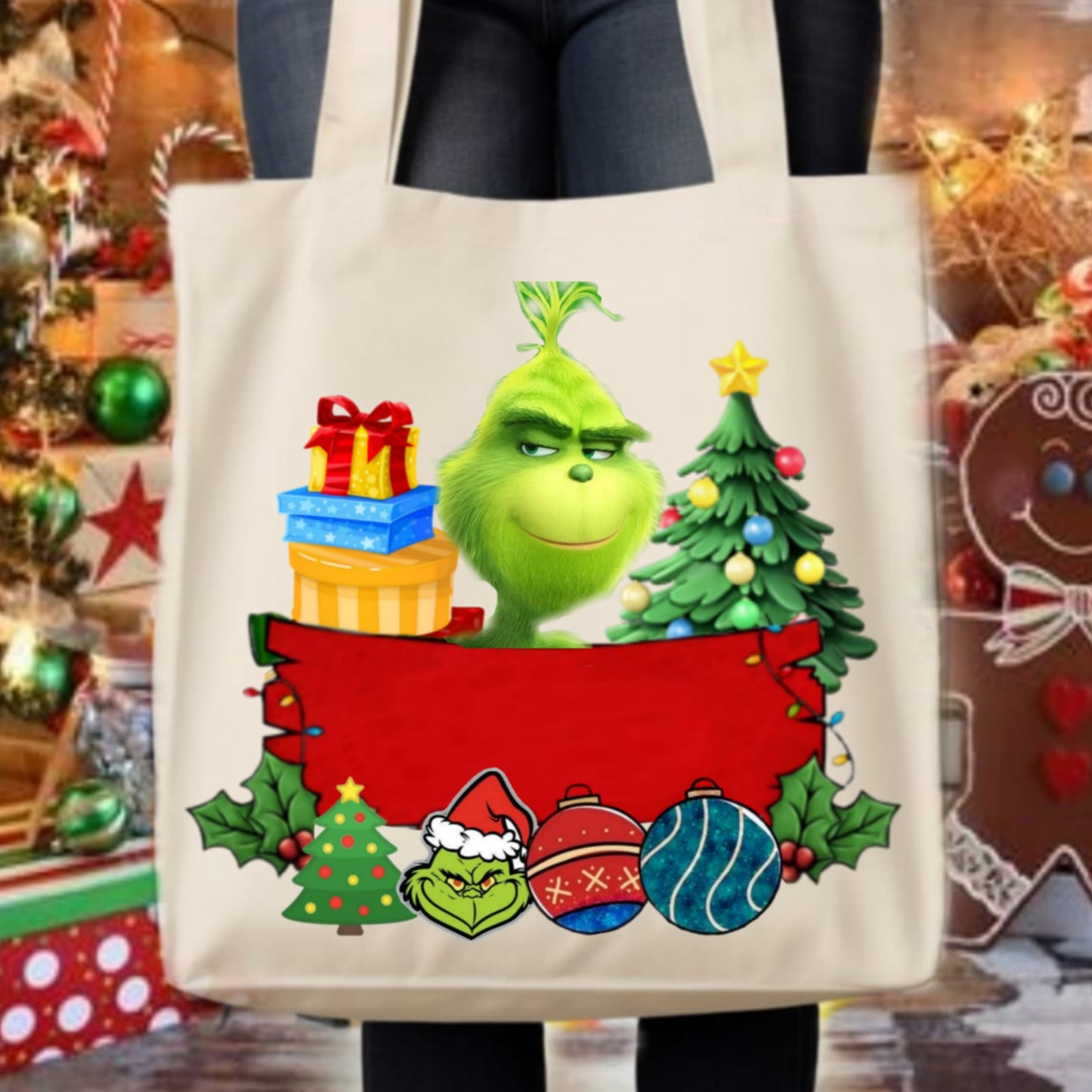 Christmas Grouch Tote Images Bundle