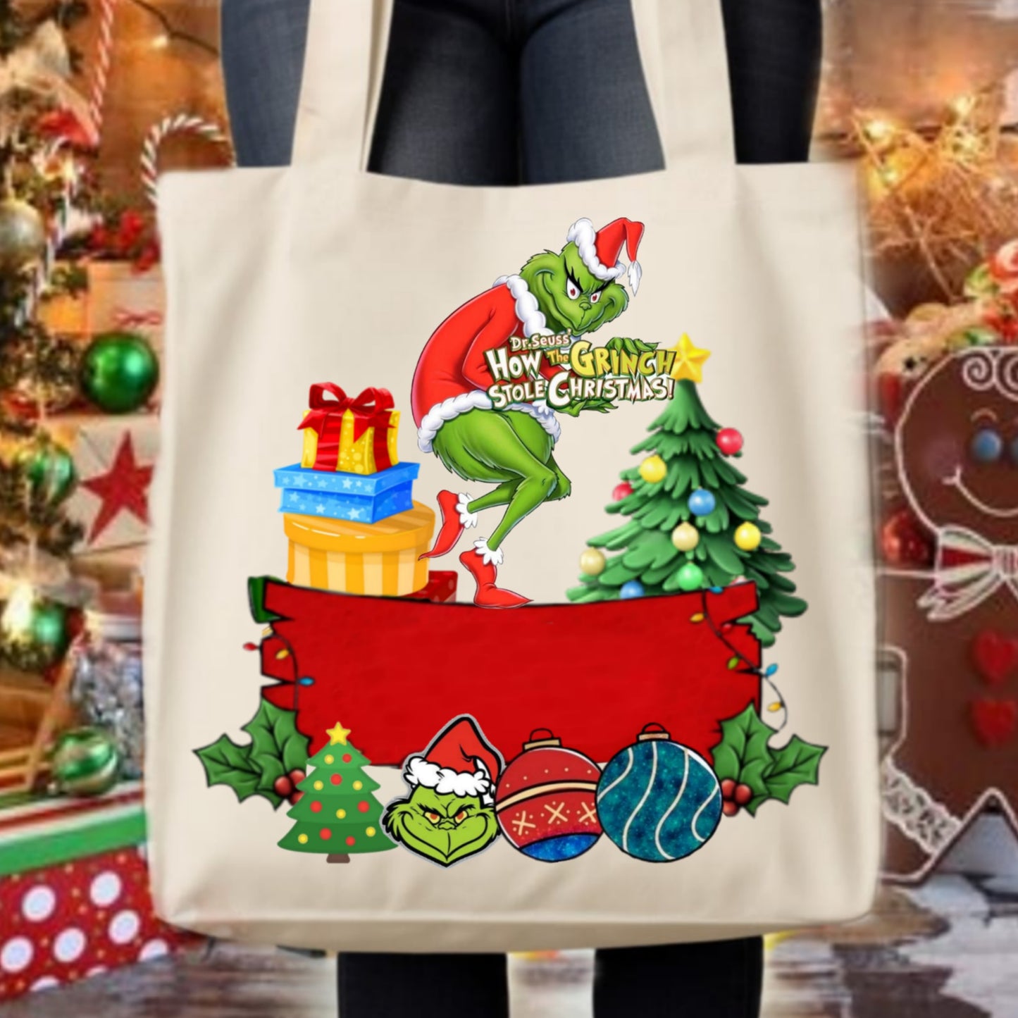 Christmas Grouch Tote Images Bundle