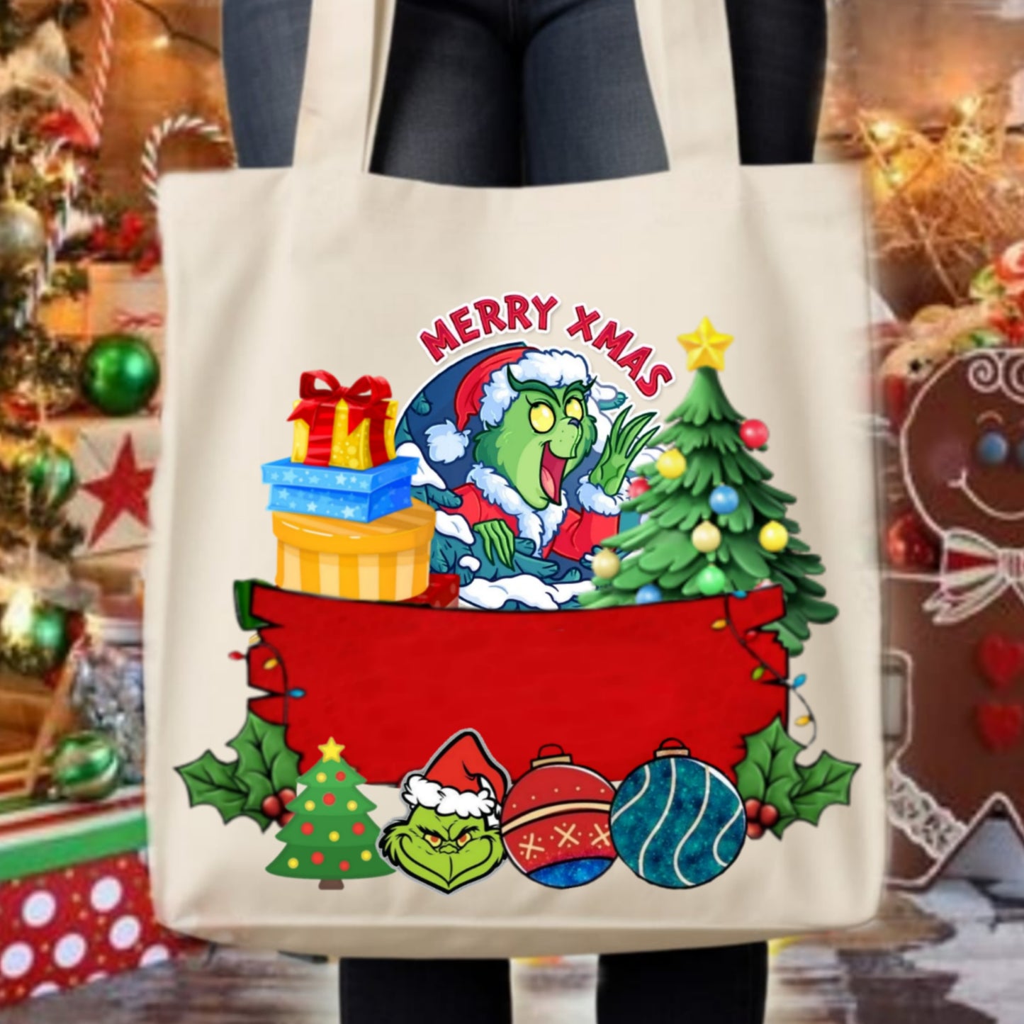 Christmas Grouch Tote Images Bundle