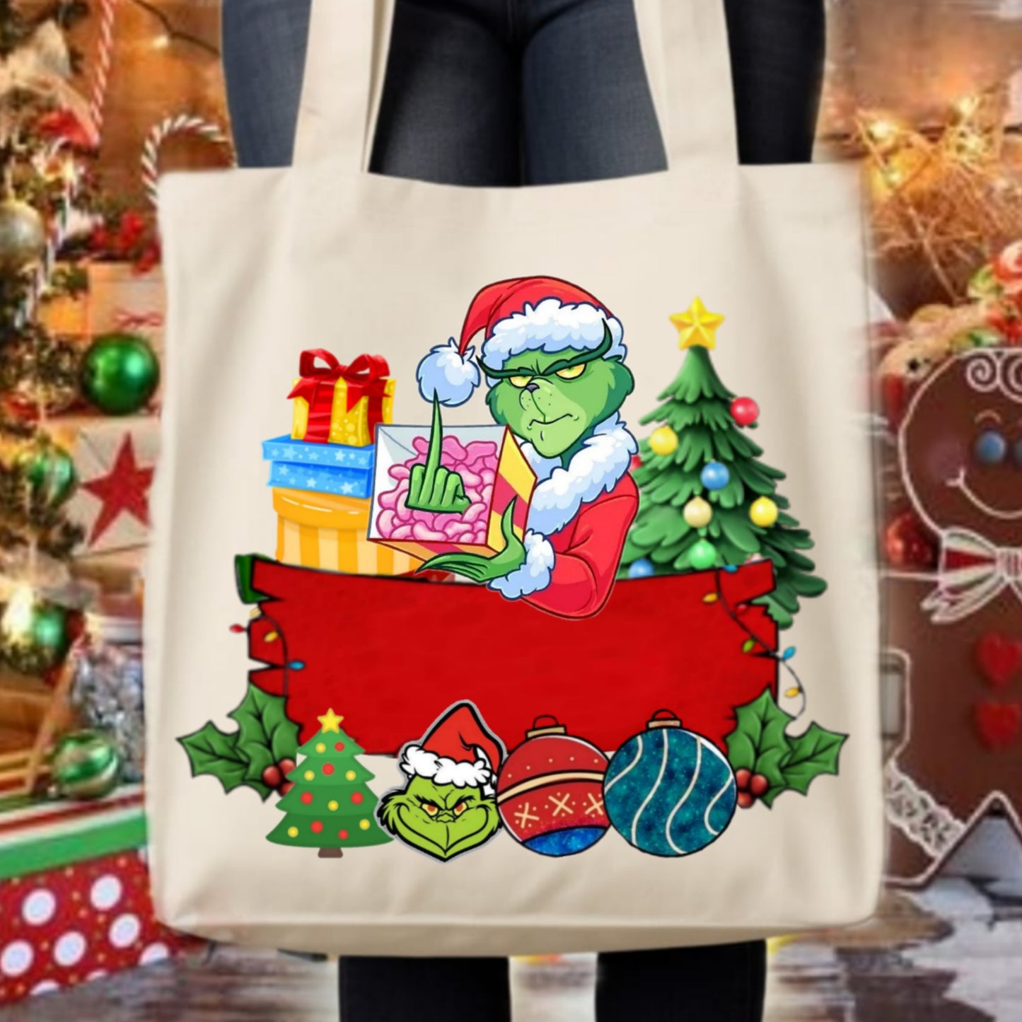 Christmas Grouch Tote Images Bundle