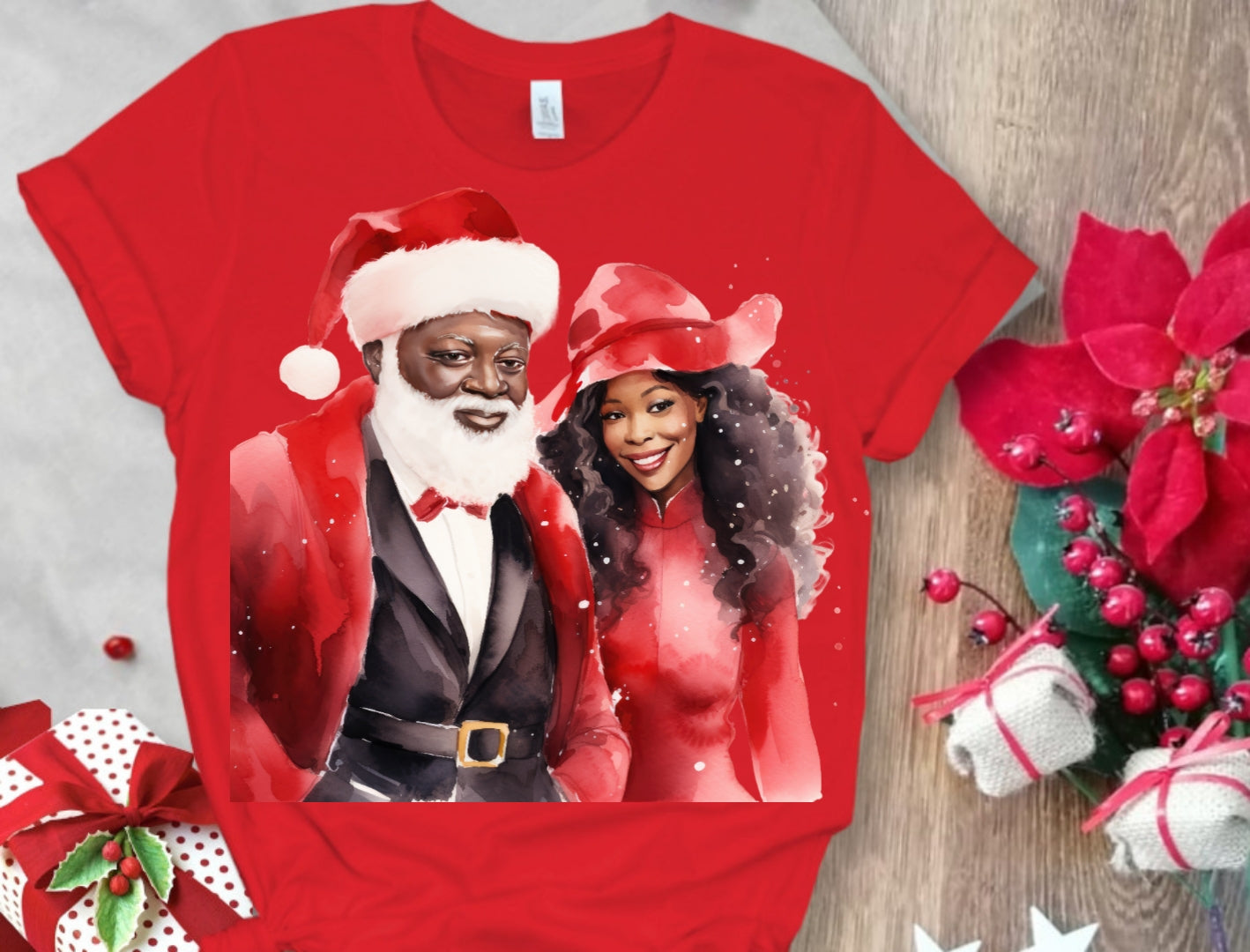 Christmas Santa Sublimation/DTF T-Shirt Images Bundle