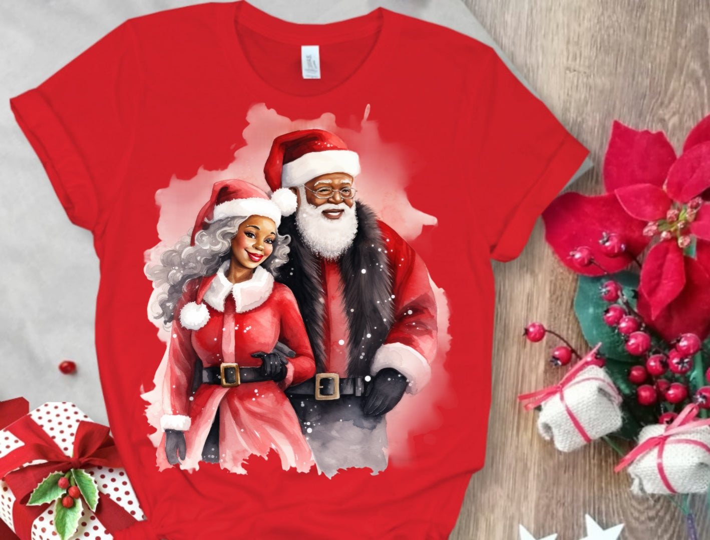 Christmas Santa Sublimation/DTF T-Shirt Images Bundle