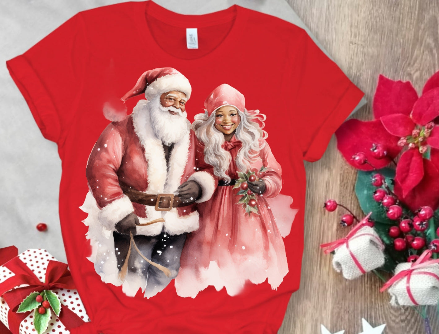 Christmas Santa Sublimation/DTF T-Shirt Images Bundle