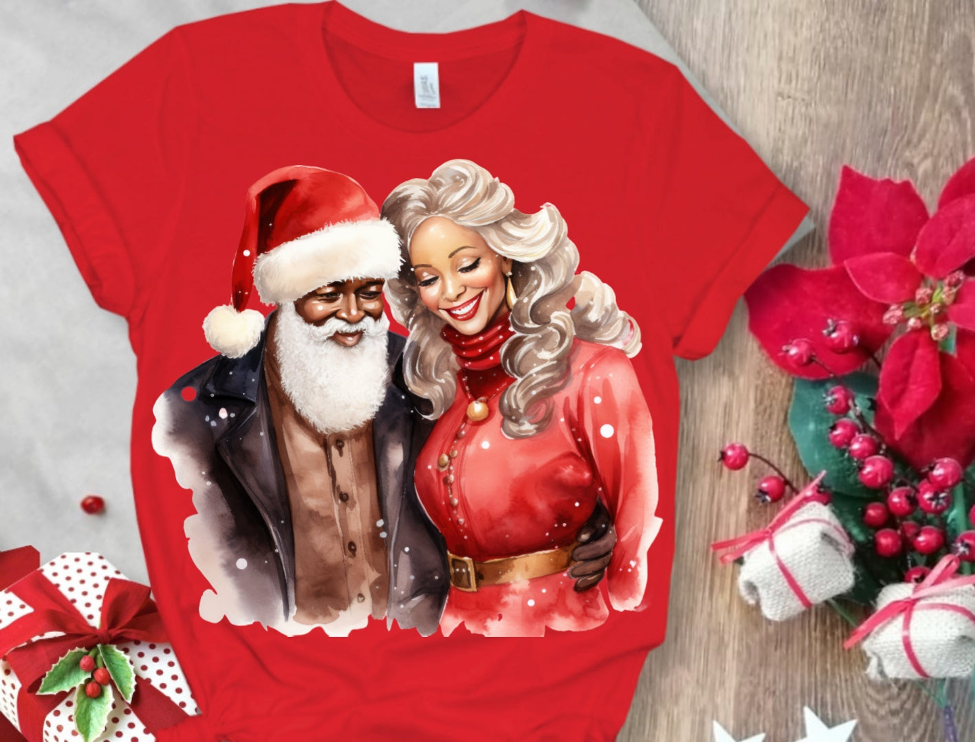 Christmas Santa Sublimation/DTF T-Shirt Images Bundle