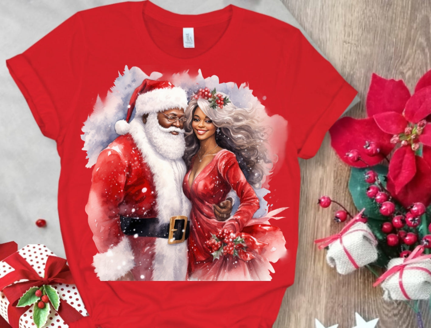 Christmas Santa Sublimation/DTF T-Shirt Images Bundle