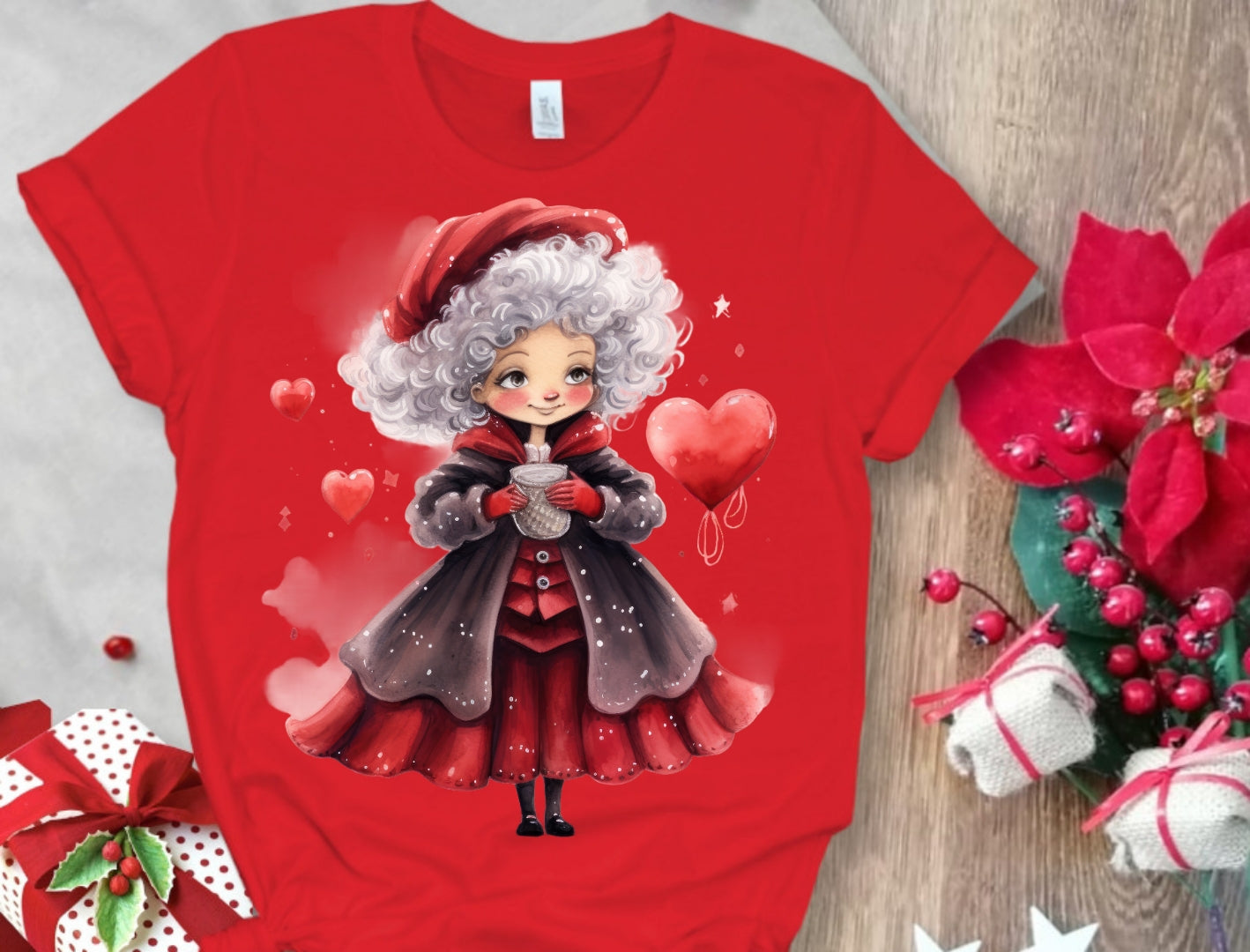 Christmas Santa Sublimation/DTF T-Shirt Images Bundle