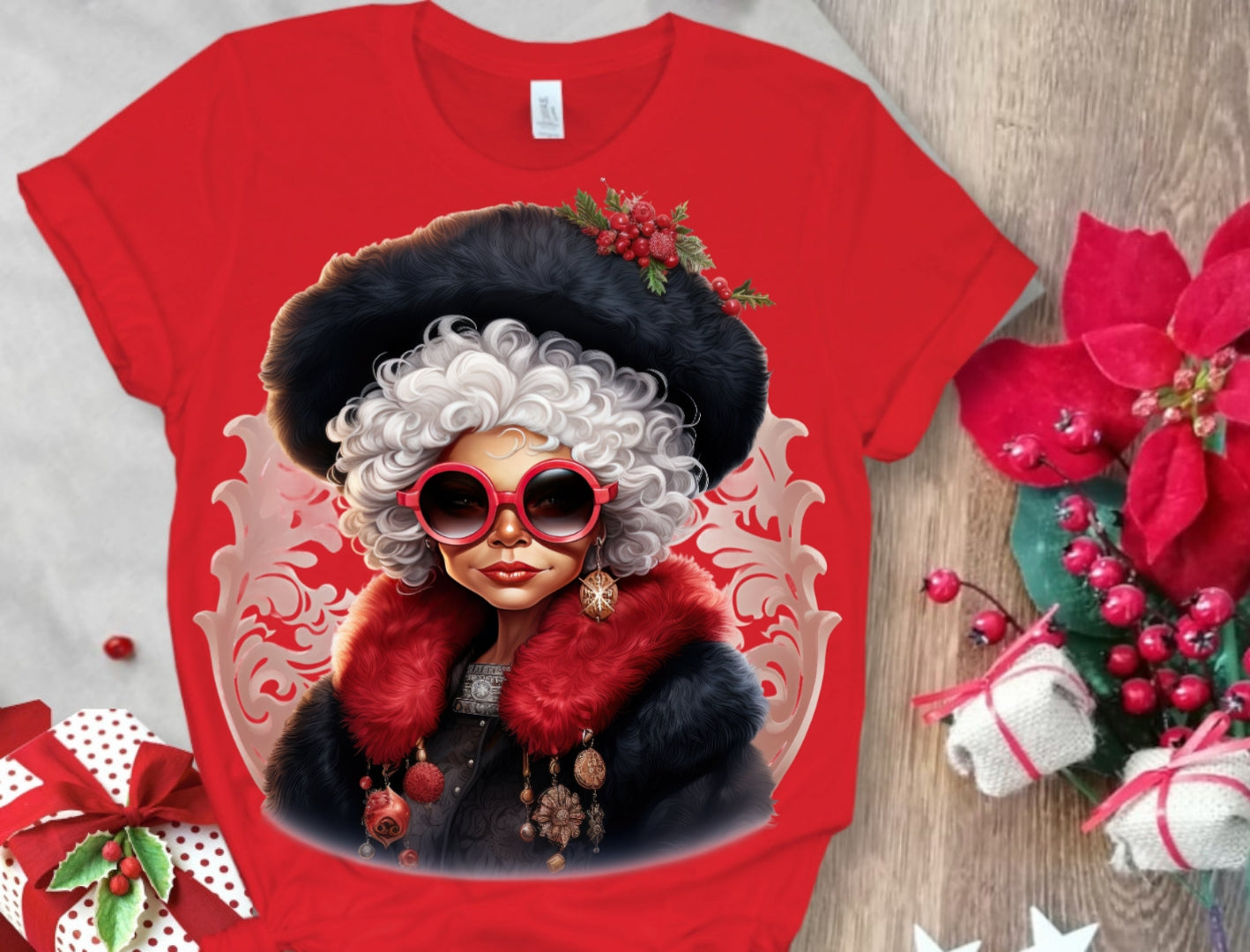 Christmas Santa Sublimation/DTF T-Shirt Images Bundle