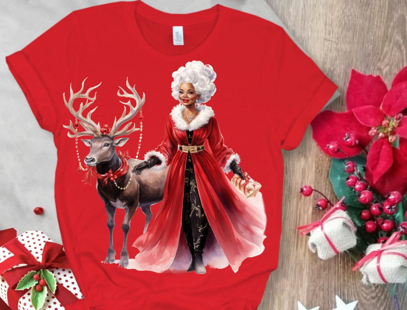 Christmas Santa Sublimation/DTF T-Shirt Images Bundle