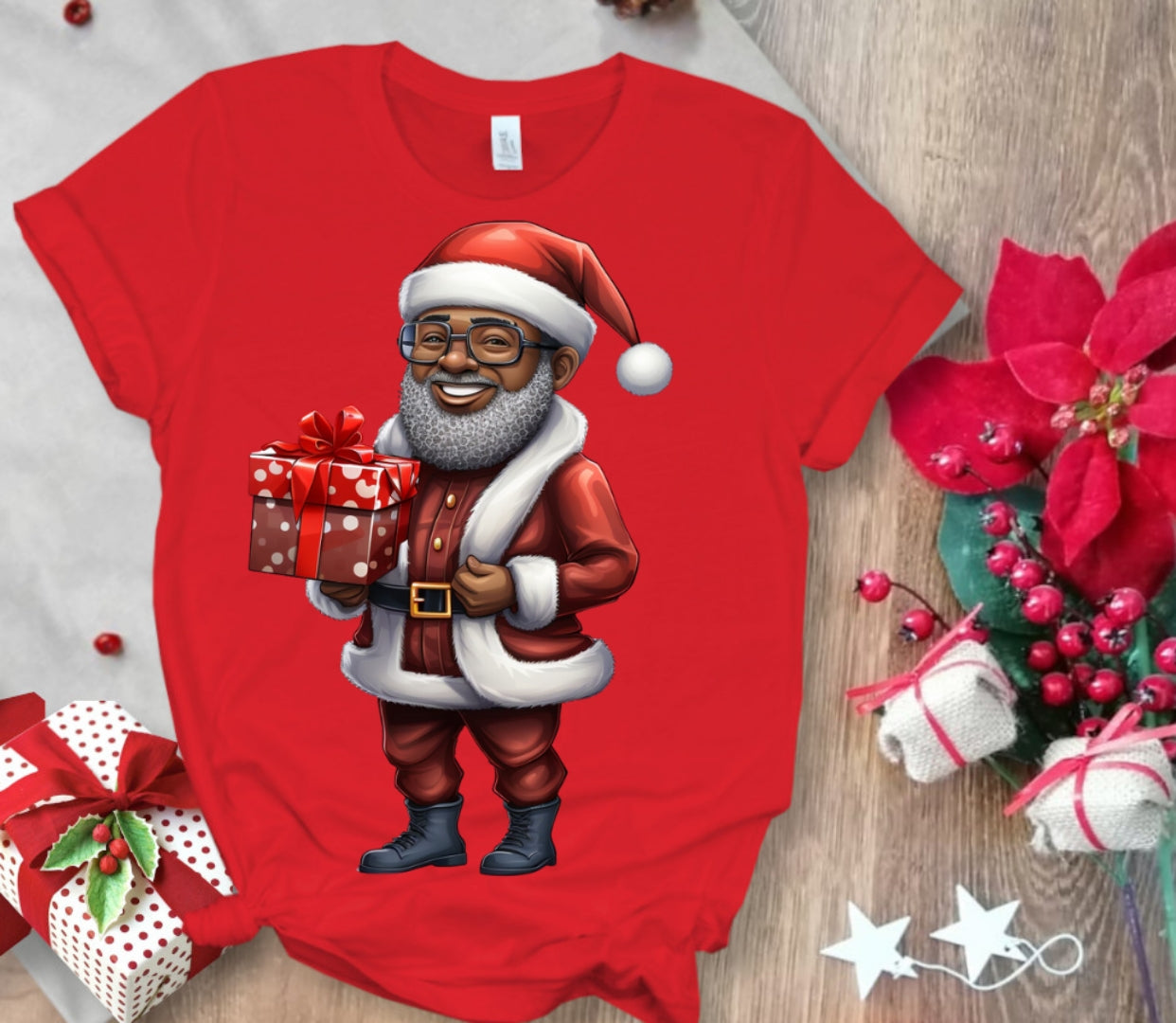 Christmas Santa Sublimation/DTF T-Shirt Images Bundle