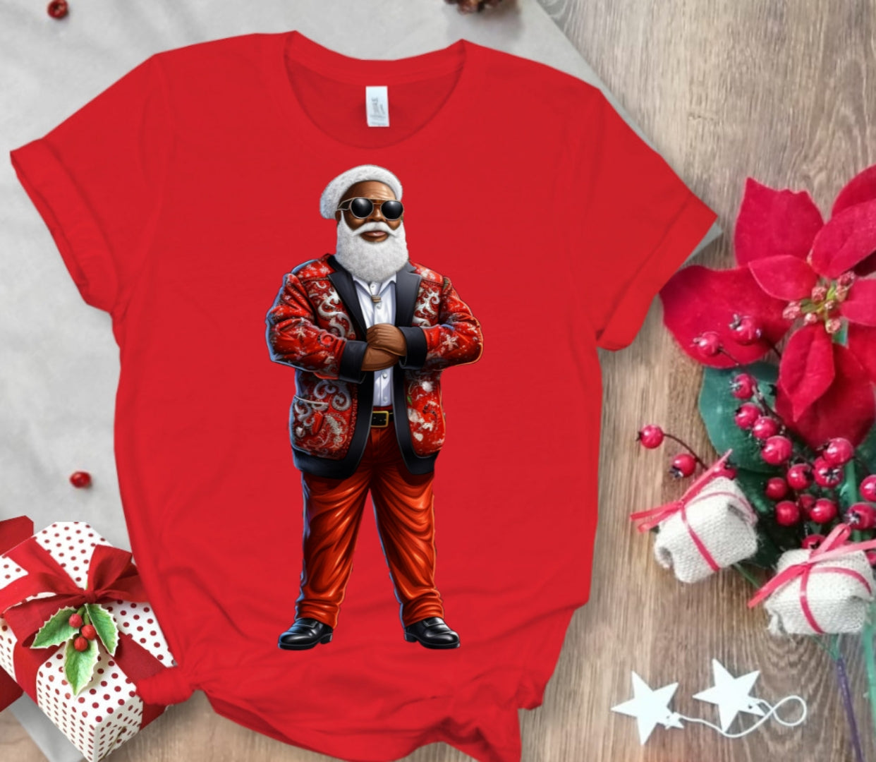 Christmas Santa Sublimation/DTF T-Shirt Images Bundle