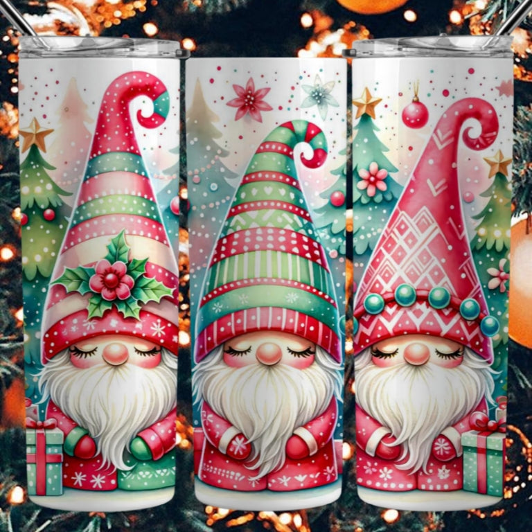 Christmas Gnomes Sublimation 20oz Images Bundle