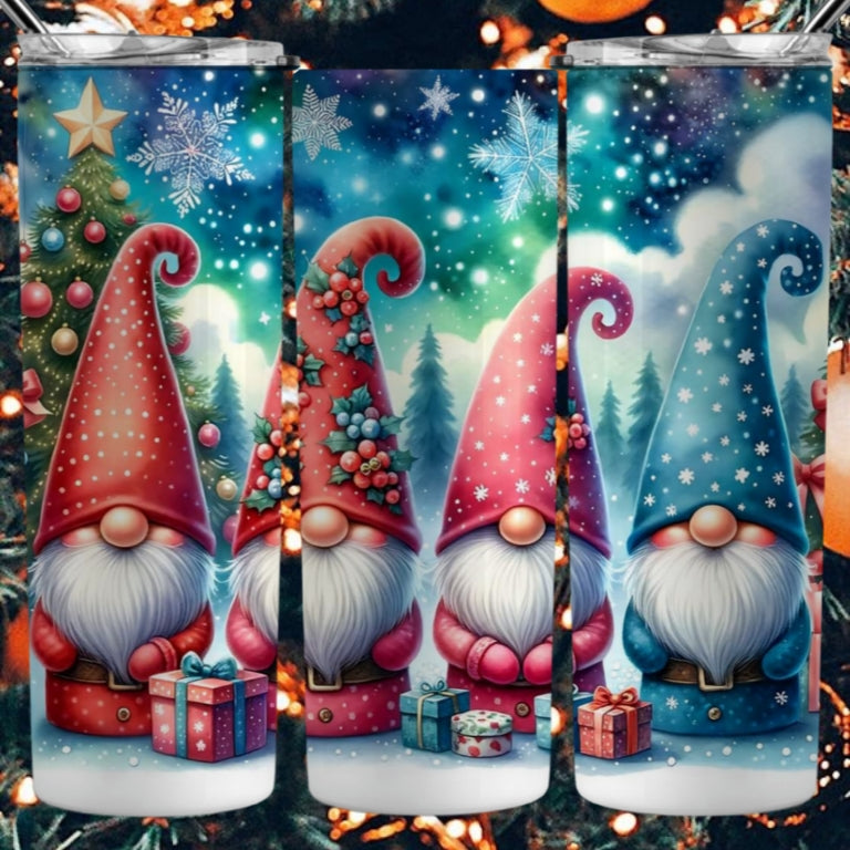 Christmas Gnomes Sublimation 20oz Images Bundle