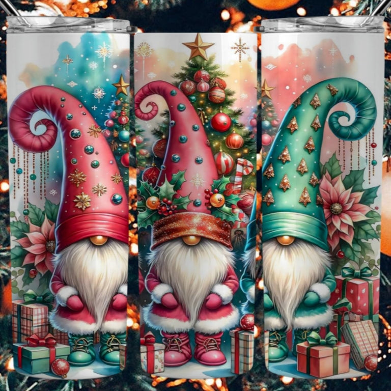 Christmas Gnomes Sublimation 20oz Images Bundle