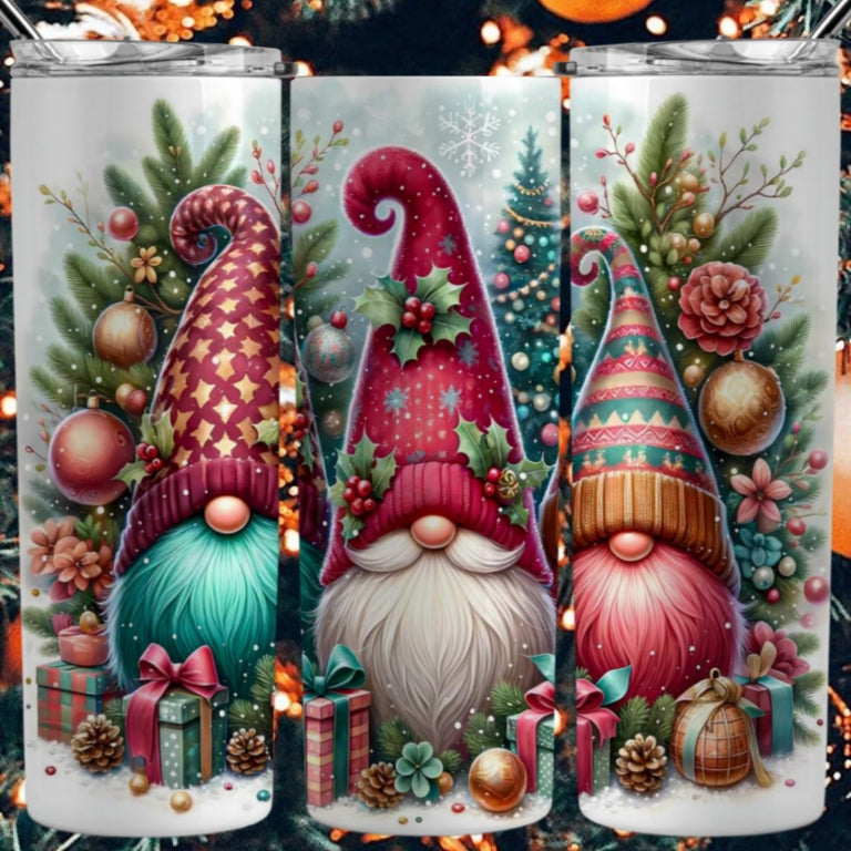 Christmas Gnomes Sublimation 20oz Images Bundle