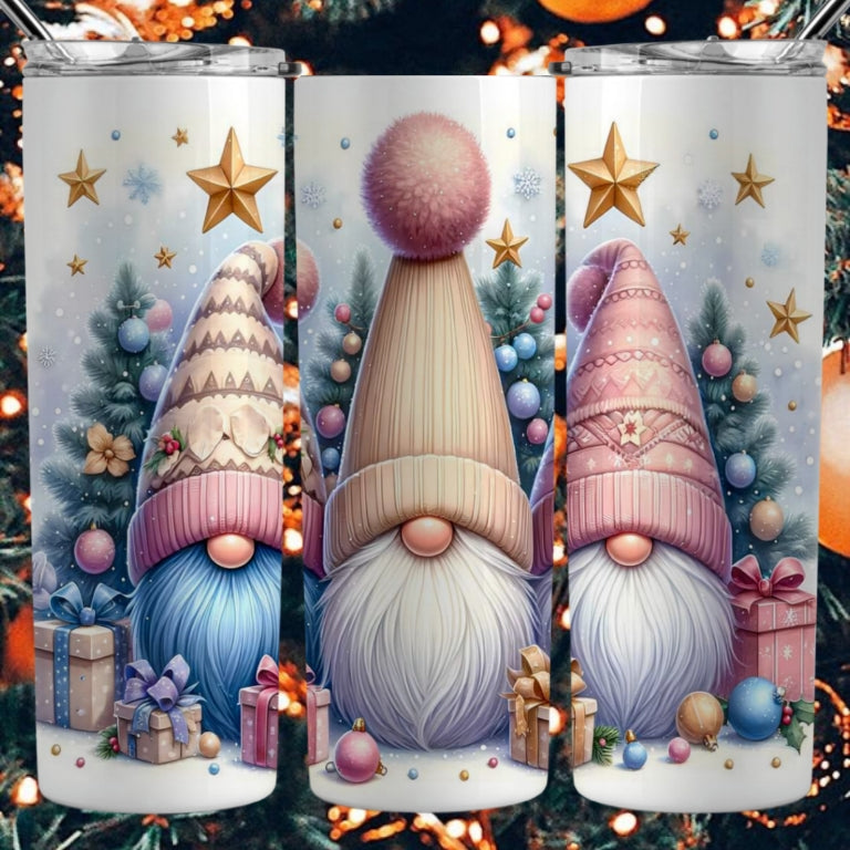 Christmas Gnomes Sublimation 20oz Images Bundle