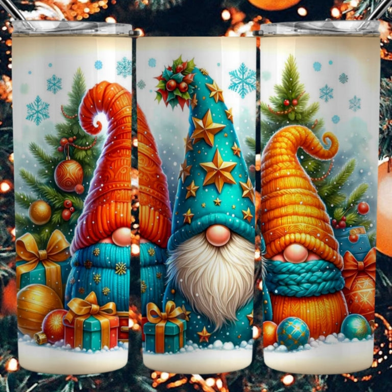 Christmas Gnomes Sublimation 20oz Images Bundle