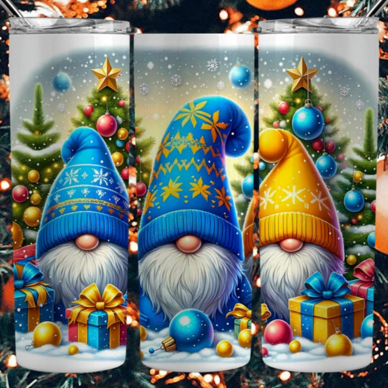 Christmas Gnomes Sublimation 20oz Images Bundle