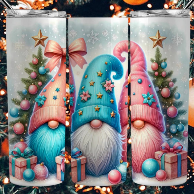 Christmas Gnomes Sublimation 20oz Images Bundle