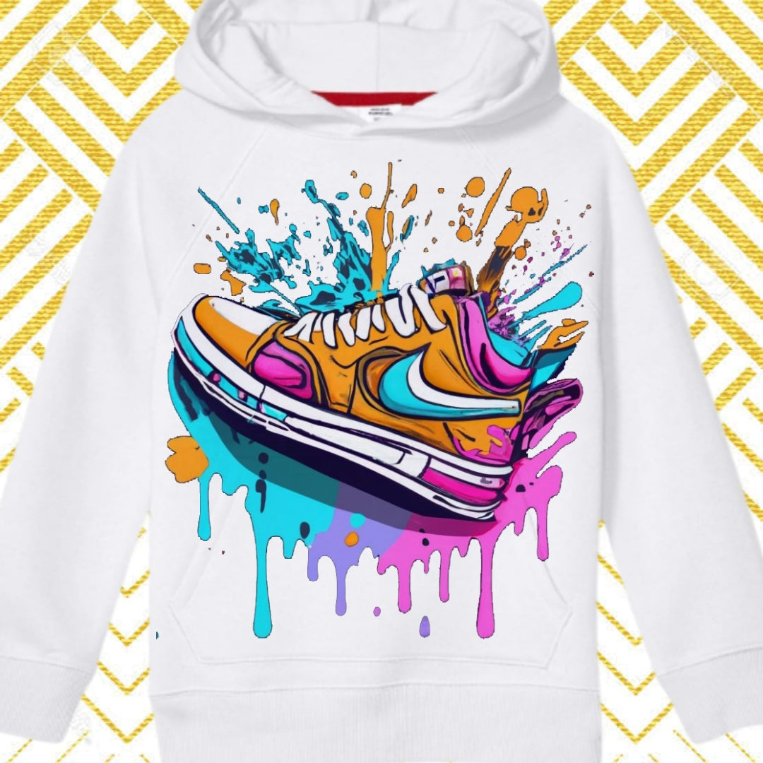 Color Splat Shoe Sublimation/DTF T-Shirt Images Bundle