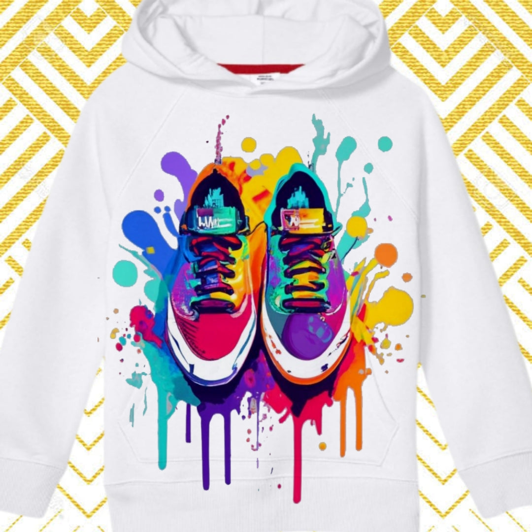 Color Splat Shoe Sublimation/DTF T-Shirt Images Bundle