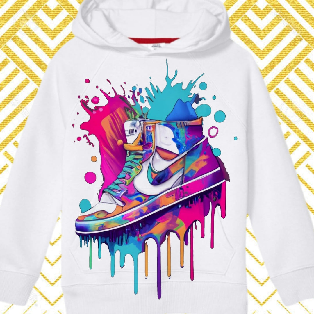 Color Splat Shoe Sublimation/DTF T-Shirt Images Bundle