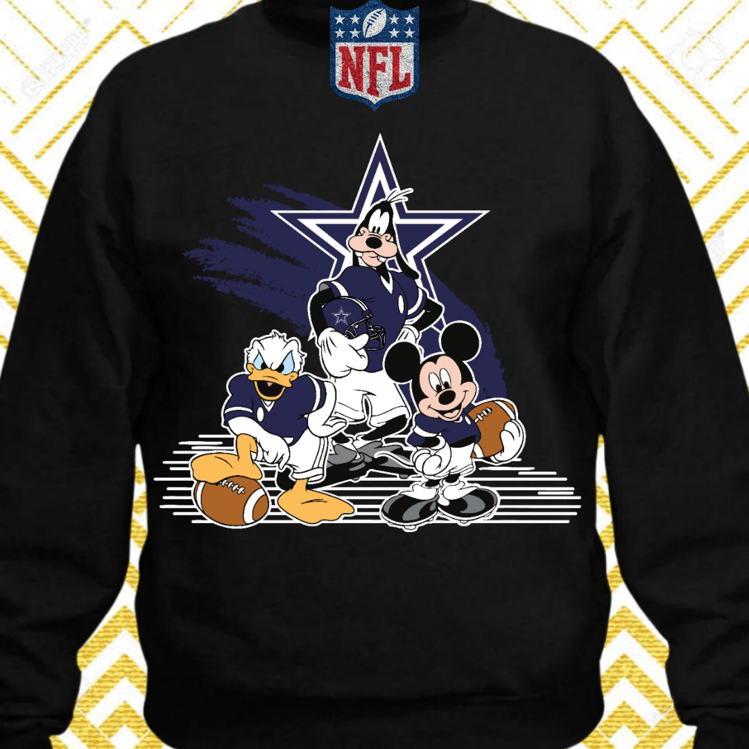 Disney Cartoon Football  Sublimation/DTF T-Shirt Images Bundles