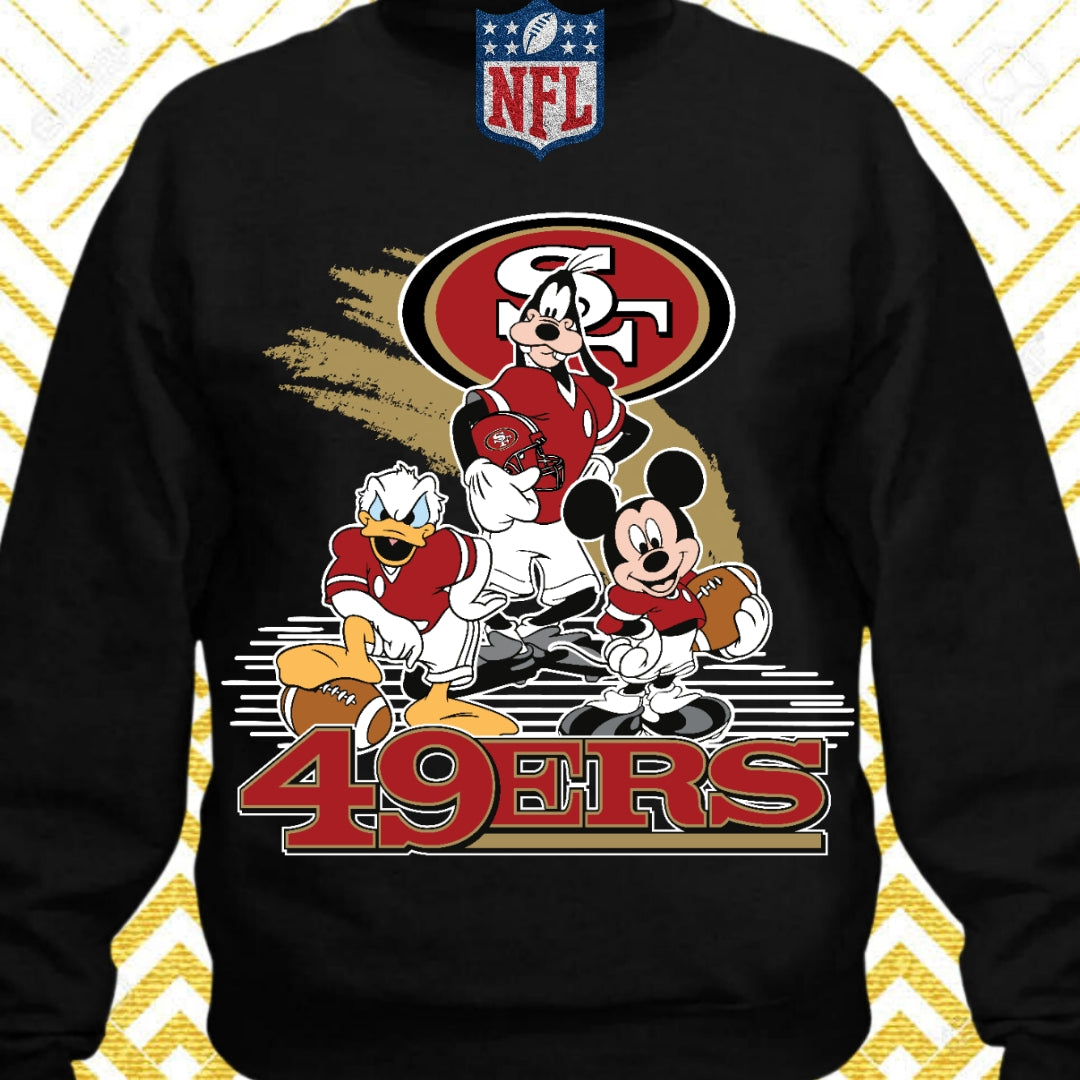 Disney Cartoon Football  Sublimation/DTF T-Shirt Images Bundles