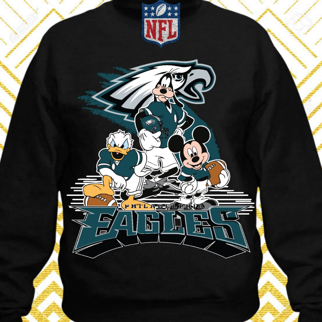 Disney Cartoon Football  Sublimation/DTF T-Shirt Images Bundles