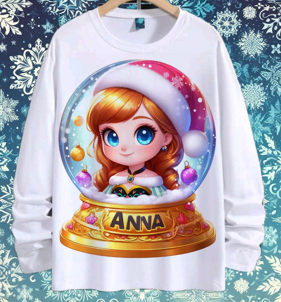 Snoglobe Princess Christmas Sublimation/DTF T-Shirt Bundle