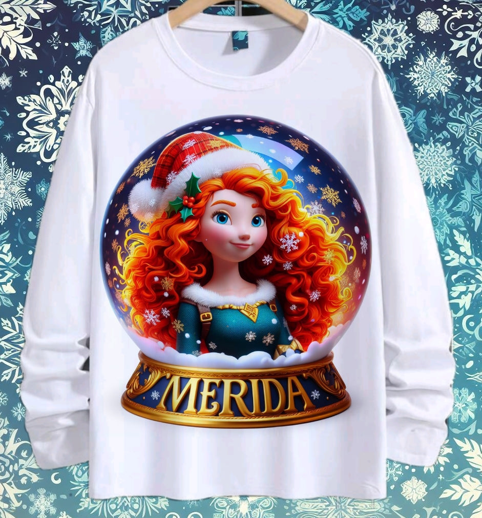 Snoglobe Princess Christmas Sublimation/DTF T-Shirt Bundle