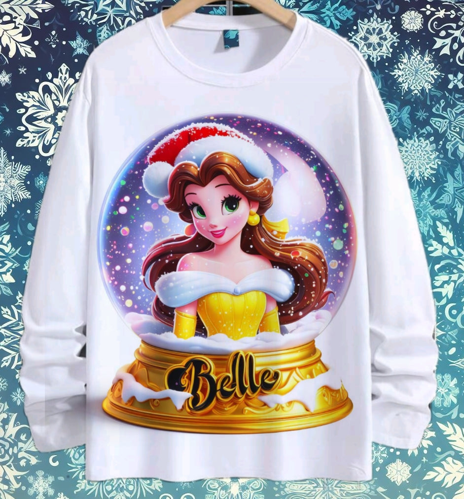 Snoglobe Princess Christmas Sublimation/DTF T-Shirt Bundle