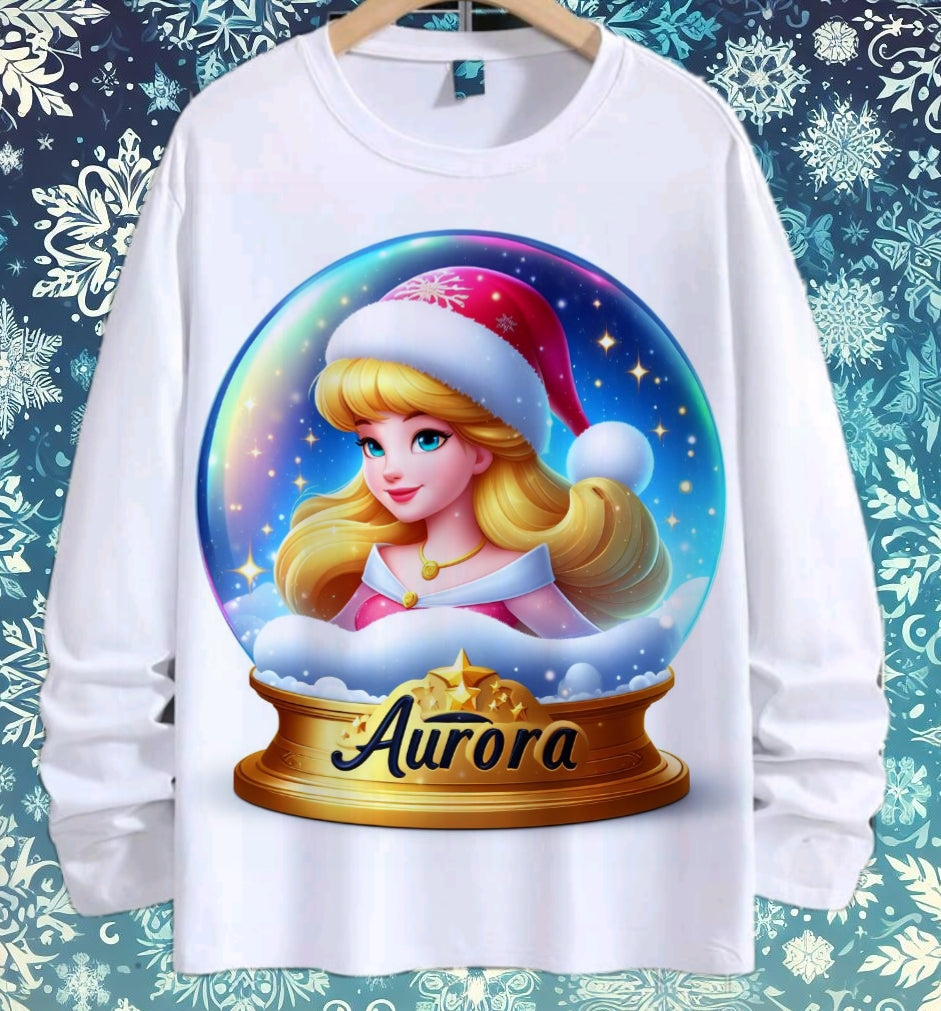 Snoglobe Princess Christmas Sublimation/DTF T-Shirt Bundle