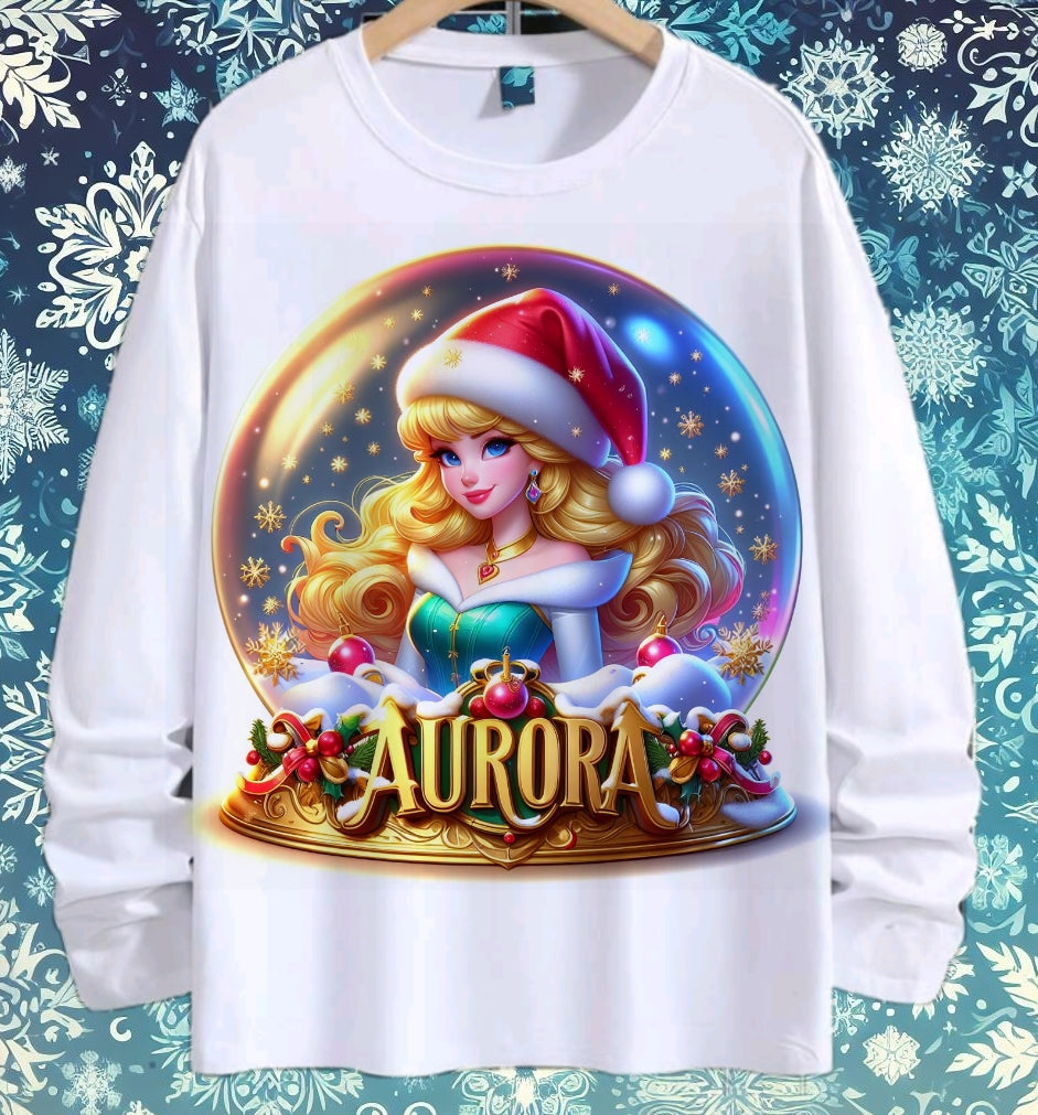 Snoglobe Princess Christmas Sublimation/DTF T-Shirt Bundle