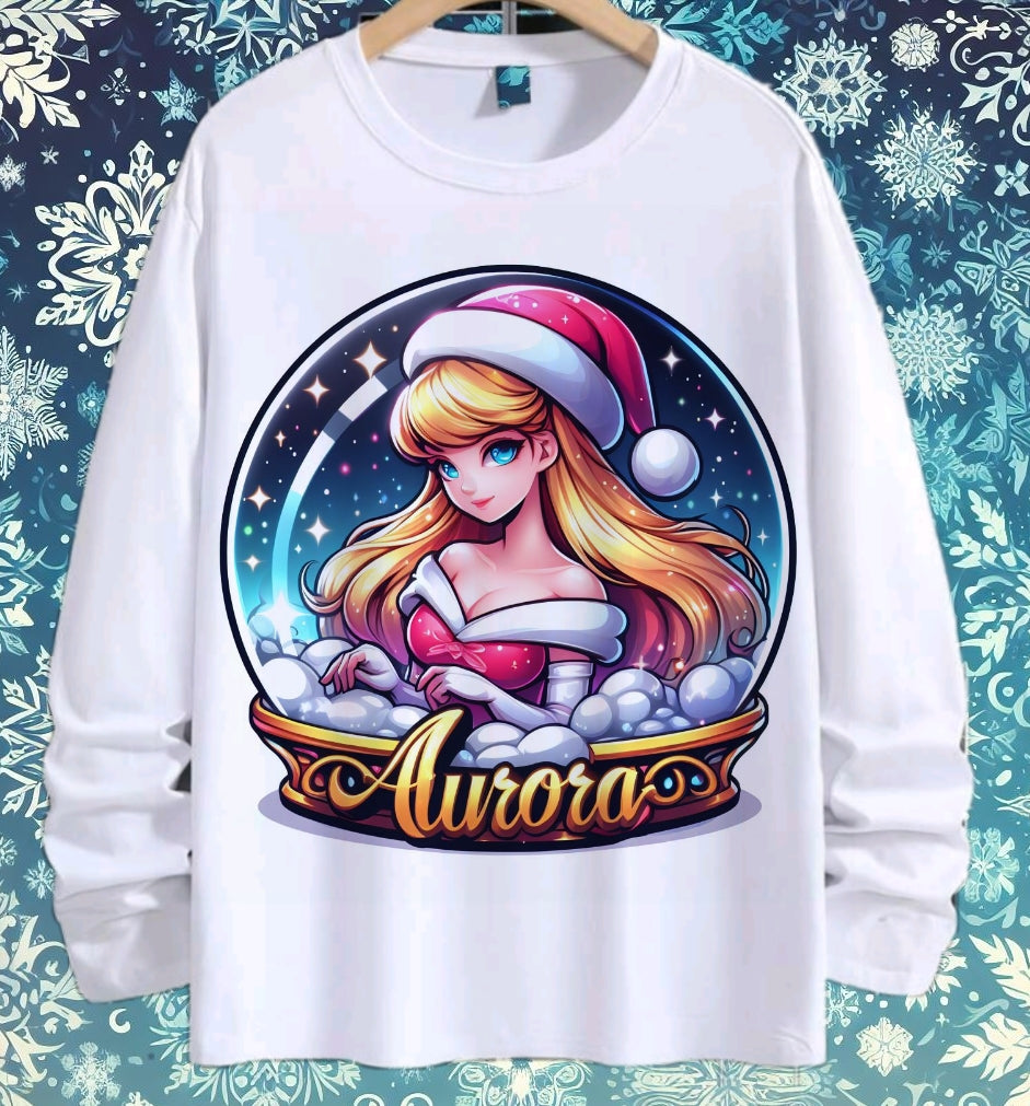 Snoglobe Princess Christmas Sublimation/DTF T-Shirt Bundle