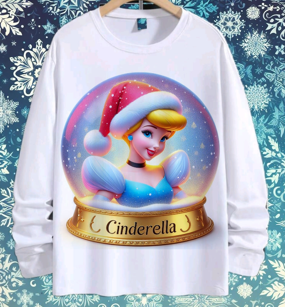 Snoglobe Princess Christmas Sublimation/DTF T-Shirt Bundle