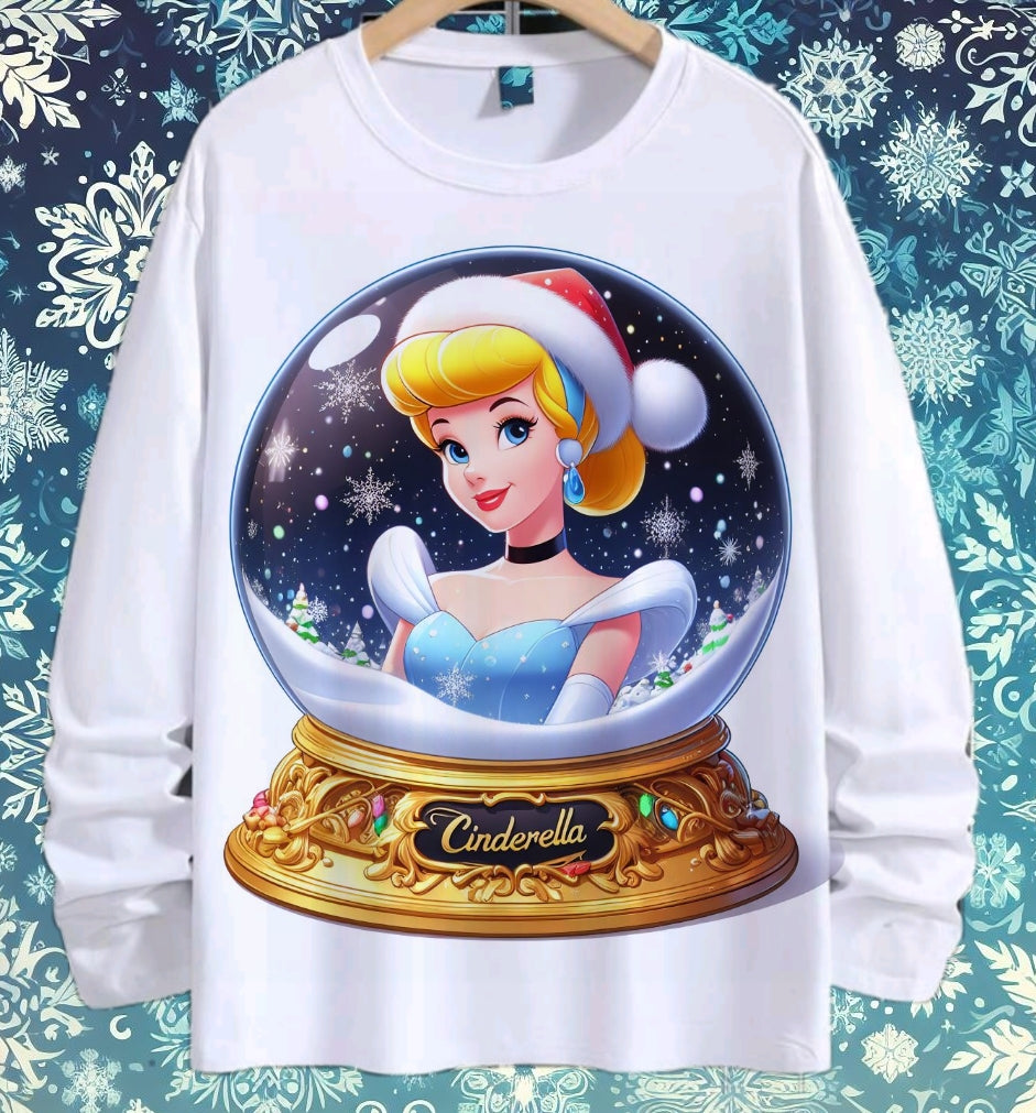 Snoglobe Princess Christmas Sublimation/DTF T-Shirt Bundle