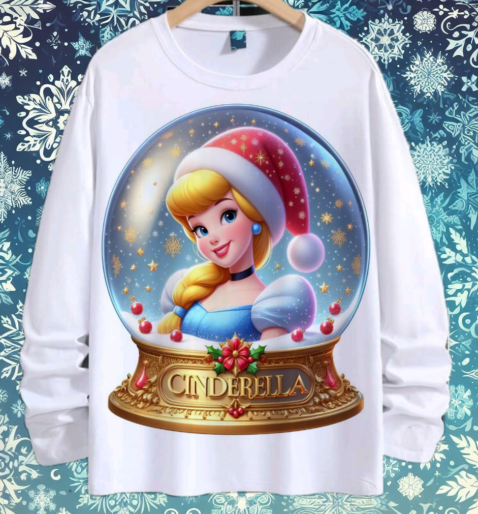 Snoglobe Princess Christmas Sublimation/DTF T-Shirt Bundle