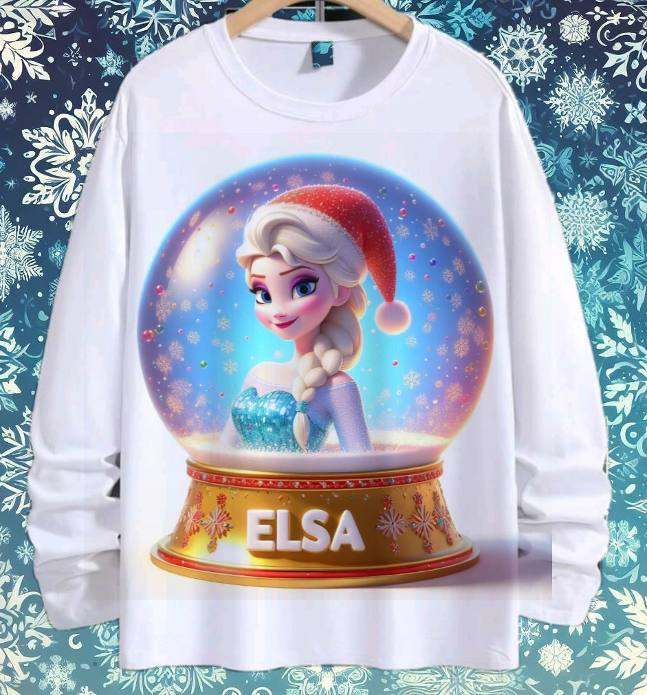 Snoglobe Princess Christmas Sublimation/DTF T-Shirt Bundle