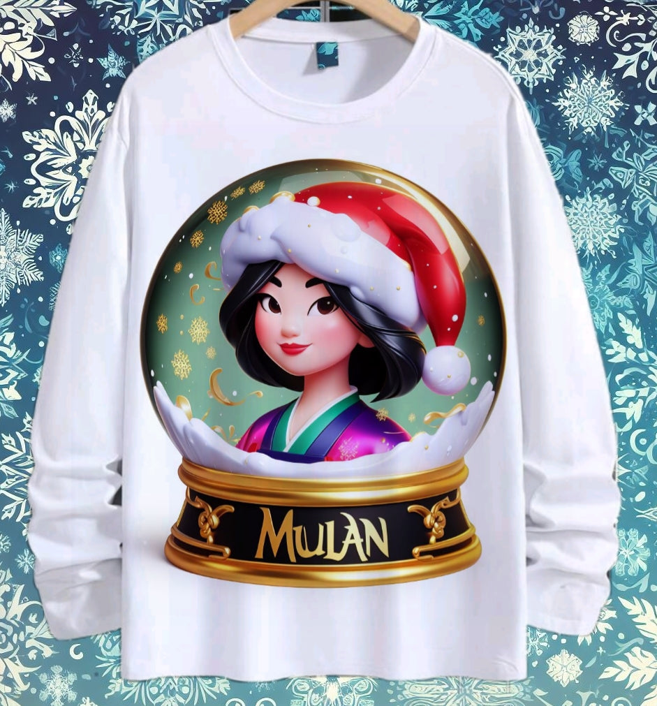 Snoglobe Princess Christmas Sublimation/DTF T-Shirt Bundle