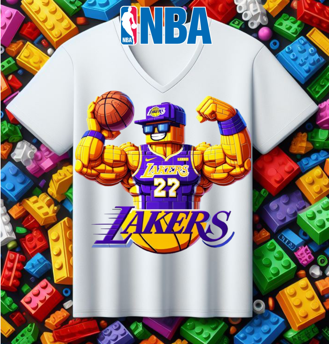 Lego Basketball Sublimation T-Shirt/DTF Image Bundle