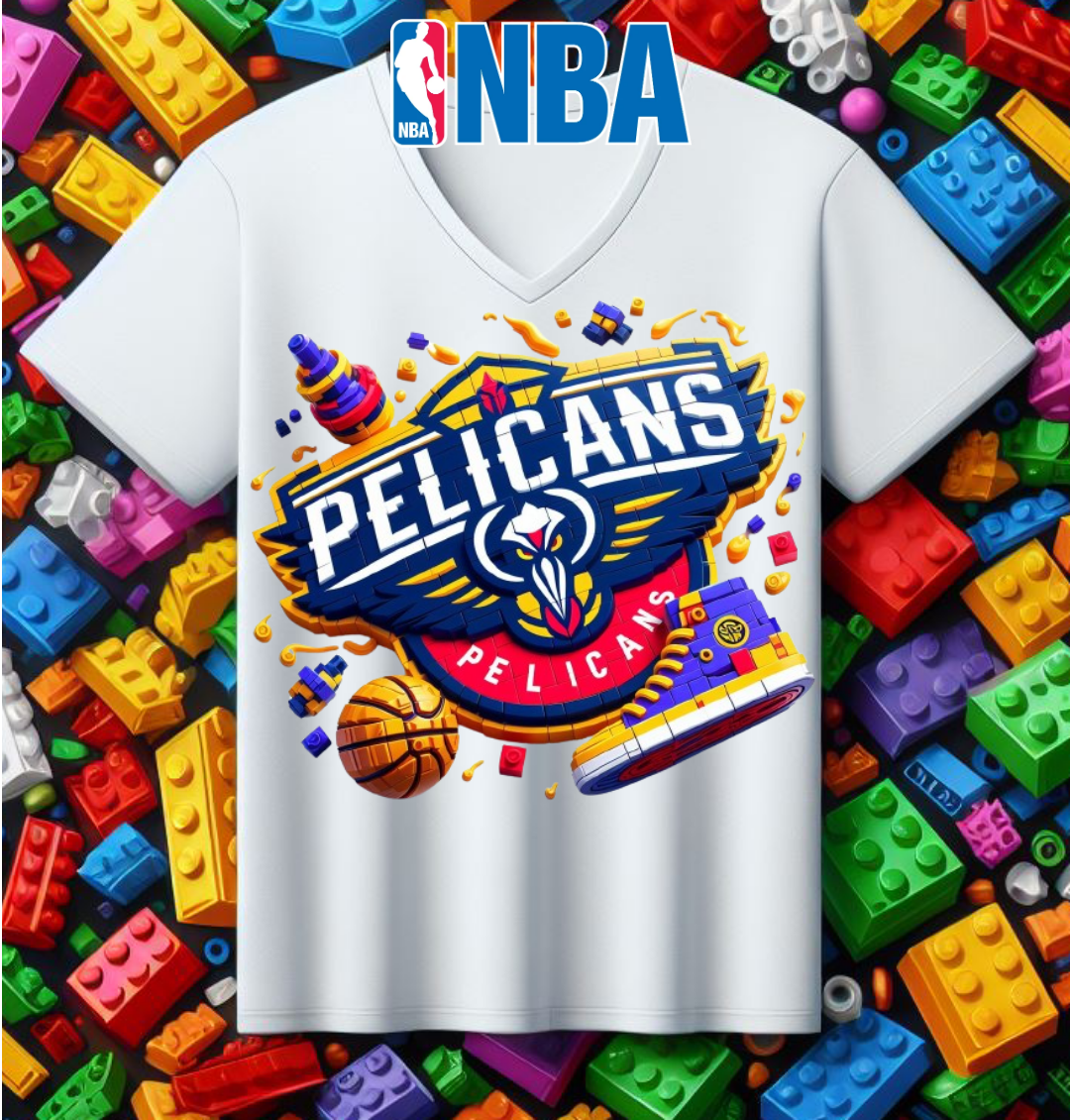 Lego Basketball Sublimation T-Shirt/DTF Image Bundle