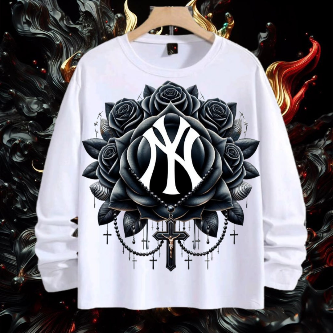 Baseball Rose Sublimation/DTF T-Shirt Images Bundle