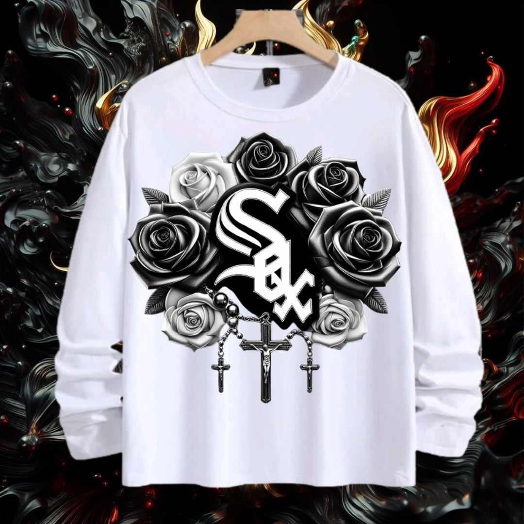 Baseball Rose Sublimation/DTF T-Shirt Images Bundle