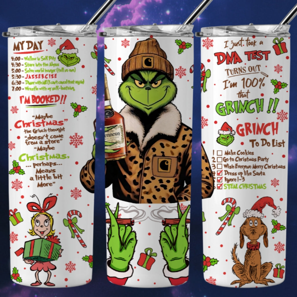 Christmas Grouch Sublimation 20oz Tumbler Image