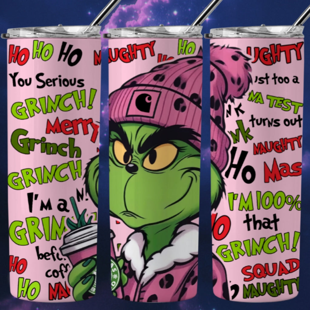 Christmas Grouch Sublimation 20oz Tumbler Image